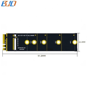 NGFF M.2 key A + E giao diện để key-m 2280 M2 PCI-E NVMe <span class=keywords><strong>SSD</strong></span> chuyển đổi <span class=keywords><strong>Adapter</strong></span> thẻ cho máy tính xách tay và máy tính để bàn trong kho - Product Image 3