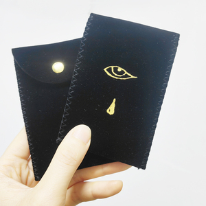 Custom Logo Made Velvet Gift Jewelry <b>Packaging</b> <b>Bags</b> for Watch, Glasses and Jewelry Suede Envelope Pouch - Product Image 1