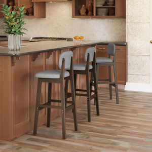 <span class=keywords><strong>Chaise</strong></span> <span class=keywords><strong>de</strong></span> salle à manger <span class=keywords><strong>en</strong></span> <span class=keywords><strong>bois</strong></span> massif au design moderne tabouret <span class=keywords><strong>de</strong></span> bar avec dossier haut pour îlot <span class=keywords><strong>de</strong></span> maison ou table <span class=keywords><strong>de</strong></span> bar - Product Image 5