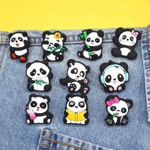 Divertente cuffie con fiocco lettura zampa di bambù Panda serie modello perni adatto per lo zaino collare accessori decorativi fatti a mano - Product Image 1