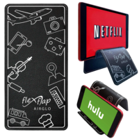 Support de tablette et de téléphone flexible pour voyage en avion, support de bureau flexible et pliable