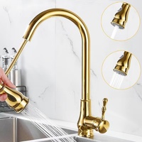 Mitigeur de cuisine monotrou en acier inoxydable chromé robinet de pulvérisation extractible chaud et froid Style classique bon prix