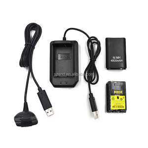 Batterie USB 5 en 1 4800mAh et kit de câble chargeur accessoires de jeu pour chargeur de contrôleur Xbox-360 avec câble de données - Product Image 2