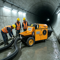 Secundaire structuur diesel aangedreven betonpomp 30m³/h hoge druk voor kolom- en ringbalkgieten, CE, fabrieks prijs