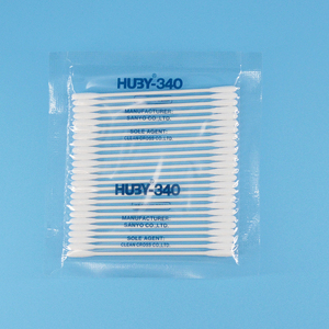 Hisopos <span class=keywords><strong>de</strong></span> Algodón Huby 340 con Base <span class=keywords><strong>de</strong></span> Papel para Limpieza <span class=keywords><strong>de</strong></span> Lentes, Hisopos Industriales <span class=keywords><strong>de</strong></span> Algodón sin Pelusa para Cuartos Limpios y Fibra Óptica - Product Image 1