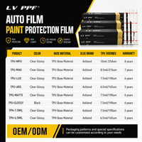 Film de protection de peinture automobile anti-jaunissement auto-réparateur 6,5 mil, film de protection de peinture automobile en TPU importé