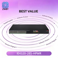 H3C IE4320-28S-HPWR Switch Jaringan 28-Port 10G dengan Dukungan POE SNMP QoS VLAN - Tersedia