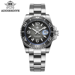 ADDIESDIVE AD2513 Casual Versatile Luxury Diver <strong>Watch</strong> 3D Textured Dial Luminous Japan Quartz 316L Stainless Steel <strong>Watch</strong> for Men - Product Image 3