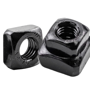Écrou carré en acier au carbone oxydé noir, acier inoxydable 201/304/316, M3 M4 M5 M6 M12, métrique, à quatre côtés, DIN557 - Product Image 4