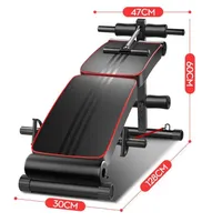 Banc abdominal en acier réglable à vente chaude, poignée de crunch inversé, chaise pliante multifonctionnelle pour exercices de musculation