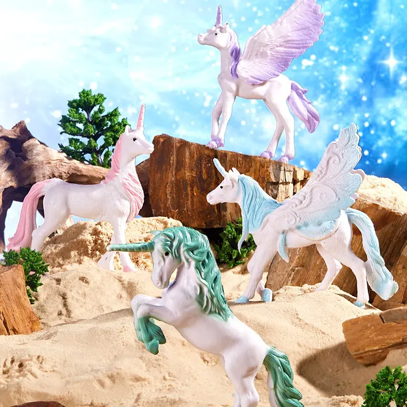 Unicorns foal vinyl figurine unicorns toy gift for boys and girls