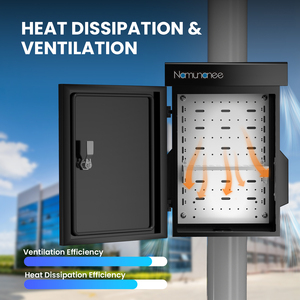 Namunanee Custom Outdoor Aluminium Elektronische Behuizing IP55 Weerbestendige Metalen Elektrische Kast met Ventilatieontwerp - Product Image 5