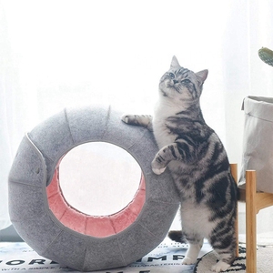 <span class=keywords><strong>Cat</strong></span> Bed House Indoor <span class=keywords><strong>Cat</strong></span> Toys Ball Interactive Soft Cute Shell pieghevole Pet Toy <span class=keywords><strong>Cat</strong></span> <span class=keywords><strong>Tunnel</strong></span> Cave Tube Condo Fun Toy Bed for Kitty - Product Image 1