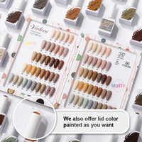 Vernis Gel Couleur Vendeeni Kit en Gros Vernis Gel Set Couleur Marron OEM Marque Privée Fournitures Non Toxiques Vernis à Ongles Salon