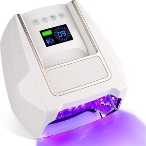 เครื่องอบเล็บเจล UV LED แบบชาร์จไฟได้ 126W ขายส่ง คุณภาพสูงระดับมืออาชีพ อุปกรณ์สำหรับร้านทำเล็บและใช้ในบ้าน เครื่องอบสีเล็บไร้สาย - Product Image 1