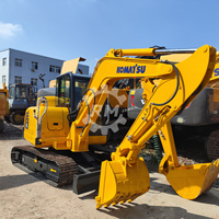 Excavatrice sur chenilles d'occasion KOMATSU PC56 de 5,6 tonnes, fournisseur de machines de construction PC55MR PC60 PC58 pour la préparation des chantiers