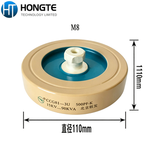 ตัวเก็บประจุเซรามิกความถี่สูงแรงดันสูง HT Hot Seller CCG81-1U2U3U4U5U 300PF500PF1000PF1500P2000PF 10/12/15/18~200KVA - Product Image 1