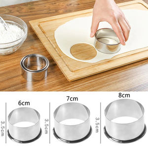 أداة صنع أغلفة وفطائر الدامبلينج من الفولاذ المقاوم للصدأ، قالب معدني لكبس العجين والمعجنات، من اكسسوارات المطبخ - Product Image 3