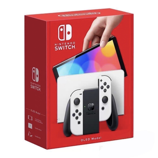 Original Switch OLED Handheld Model 64GB with Neon Red & Neon Blue 1280x720 Resolution 4310mAh Battery