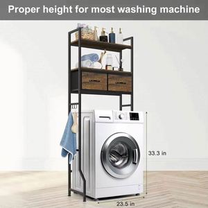 Space-Saving Bathroom <b>Storage</b> Bathroom Furniture Rack Modern Bathroom <b>Storage</b> Space-Saving Bathroom <b>Storage</b> Solid Wood - Product Image 6