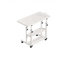 Escritorio de Computadora Metálico para Oficina Junto a la Cama, Móvil, Plegable y Ajustable, para Dormitorios Estudiantiles y Uso Doméstico, para Venta al Por Mayor