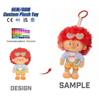 Poupée en peluche personnalisée Fille aux taches mignonnes, Poupée en coton Kawaii avec tenues, Figurines en peluche douces, Porte-clés, Vente en gros OEM ODM