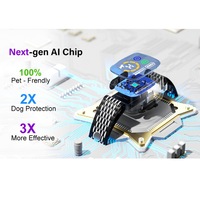 Collier anti-aboiement intelligent sans choc, rechargeable, étanche IPX7, modes de vibration et de bip pour l'entraînement des chiens de petite et moyenne taille
