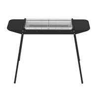 Barbecue portable pliable sans fumée, couleur noire, pour cuisson en extérieur et jardin domestique – Meilleure vente