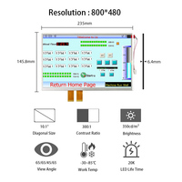 Maßgefertigte Innolux LCD-Anzeigebildschirme 4,3, 5, 5,6, 7, 8, 9, 10,2 Zoll TFT LCD-Bildschirm Anzeigemodule