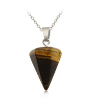 Pendentif conique en cristal naturel très apprécié pour le bricolage, bijoux en quartz minéral, pendule Wicca, décoration de mariage pour la vente en gros