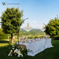 Lampe de sol en cristal imperméable haut de gamme pour l'extérieur, style minimaliste moderne, éclairage LED, idéale pour les mariages, les banquets et les galas annuels