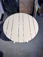 Table pliante d'extérieur Lifepursue entièrement en aluminium à lattes avec crochet intégré pour sac de parasol