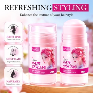 Cera para Cabello Sadoer OEM con Extracto de Sakura para Controlar las Puntas Rebeldes y Suavizar los Bordes, Fijación Duradera y Refrescante, 40g - Product Image 2