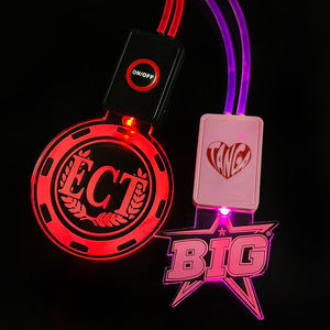 Qcoolカスタムロゴプロモーションバルクエコフレンドリー充電式コンサートアクセサリー<span class=keywords><strong>KPOP</strong></span>商品Ledストラップ付き - Product Image 2