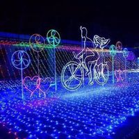 220V 50m Mehrfarbige LED-Lichterkette Farbwechselnde Weihnachts-Feenlichter Warmweiß 600H für Außenanwendungen