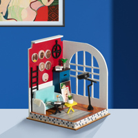 IIECREATE L-2201 DIY Miniature House 3D Puzzle en bois Jouet pour filles