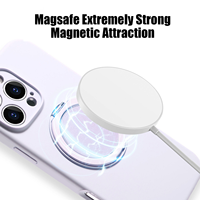 Étui de téléphone étanche à charge magnétique sans fil en silicone liquide de luxe à 360 degrés pour 17 Pro Max/16/15/14 Plus Pro