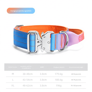 <span class=keywords><strong>Collar</strong></span> para Perro Resistente de 2 Pulgadas con Degradado, <span class=keywords><strong>Metal</strong></span> Plateado y Neopreno Cómodo para Entrenamiento - Product Image 5