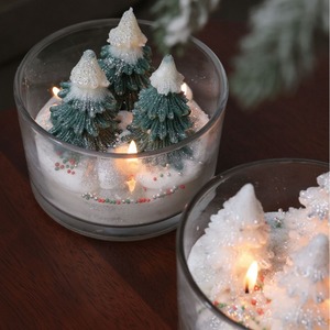Christmas Tree Shaped <b>Cup</b> Scented Candle Winter Holiday Decor Fragrance Candle Bulk Xmas Gift Souvenir Favors - Product Image 4