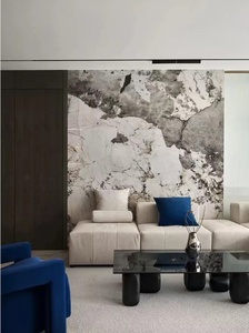 PVC tấm đá cẩm thạch nhà nội thất spa trang trí nội thất linh hoạt đá Veneer sọc linh hoạt tường gạch thanh trang trí tấm Tường - Product Image 2