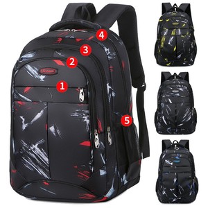 High School Student <b>Backpack</b> Double Shoulder Large Capacity for Men Women Fashionable for Junior - Product Image 1