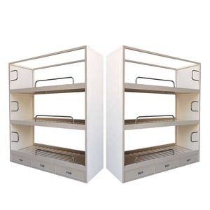 Muebles de Dormitorio en Contenedor, Cama Triple Tipo Litera, Cama de Acero Galvanizado - Product Image 4