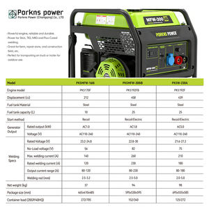 Générateur de soudage portable à essence Porkns pour extérieur AC110-240V, soudeuse mobile 80-230A, générateur de soudage à l'arc à essence - Product Image 3