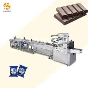 Automatic Horizontal Pillow Bread Price Flow Wrap Shrink Blister For Swabs Chocolate Tablet Packaging Packing Machine line