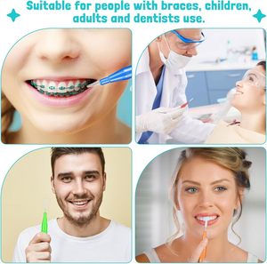 Outil de nettoyage dentaire pour appareils orthodontiques, fil dentaire et cure-dents, brosses interdentaires pour des soins bucco-<span class=keywords><strong>dentaires</strong></span> efficaces - Product Image 3