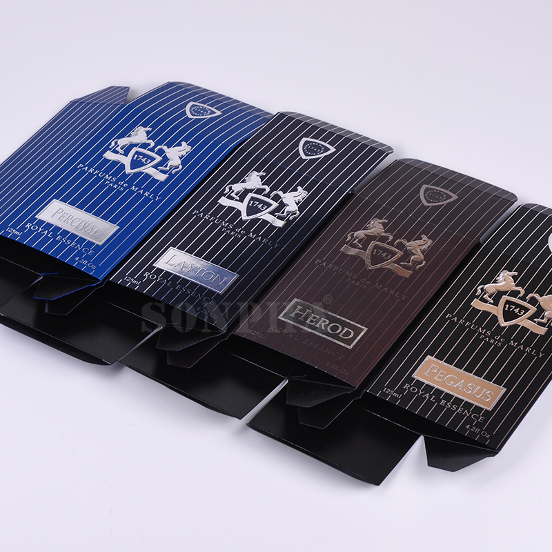 Paper Luxury Ensocoat Paper Small Empty Perfume Bottle Cologne Gift Card Box Packaging Perfume Boxes