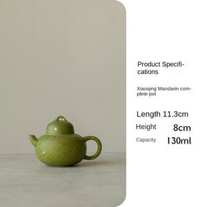 Xiaoqing Mandarin nouveauté théière Caramel glaçure arrosage or théière pour trou <span class=keywords><strong>filtre</strong></span> <span class=keywords><strong>haut</strong></span> <span class=keywords><strong>de</strong></span> <span class=keywords><strong>gamme</strong></span> Kung Fu service à thé théière en céramique - Product Image 6