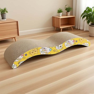 Fabricante al por mayor, suministros para <span class=keywords><strong>gatos</strong></span>, rascador corrugado tipo M para <span class=keywords><strong>gatos</strong></span>, tablero rascador corrugado de alta densidad de 4CM de espesor - Product Image 4