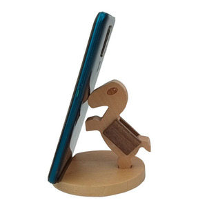 Beechwood Elephant Pen Holder Phone Stand <b>Solid</b> <b>Wood</b> <b>Desk</b> Organizer For Office Home Use - Product Image 4