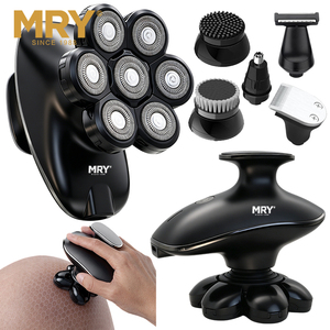 MRY-Rasoir facial 5 en 1 pour hommes chauves, RQ-680 à tête magnétique détachable, multifonctionnel et étanche - Product Image 2